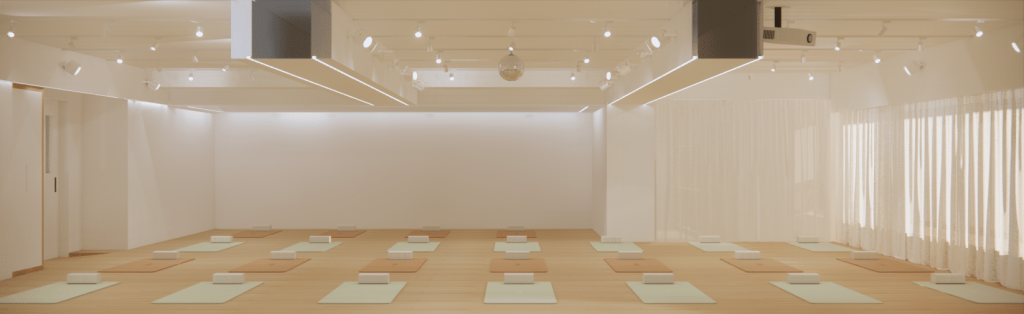 Inside Yoga Studio Taipei 台北瑜珈教室內部環境